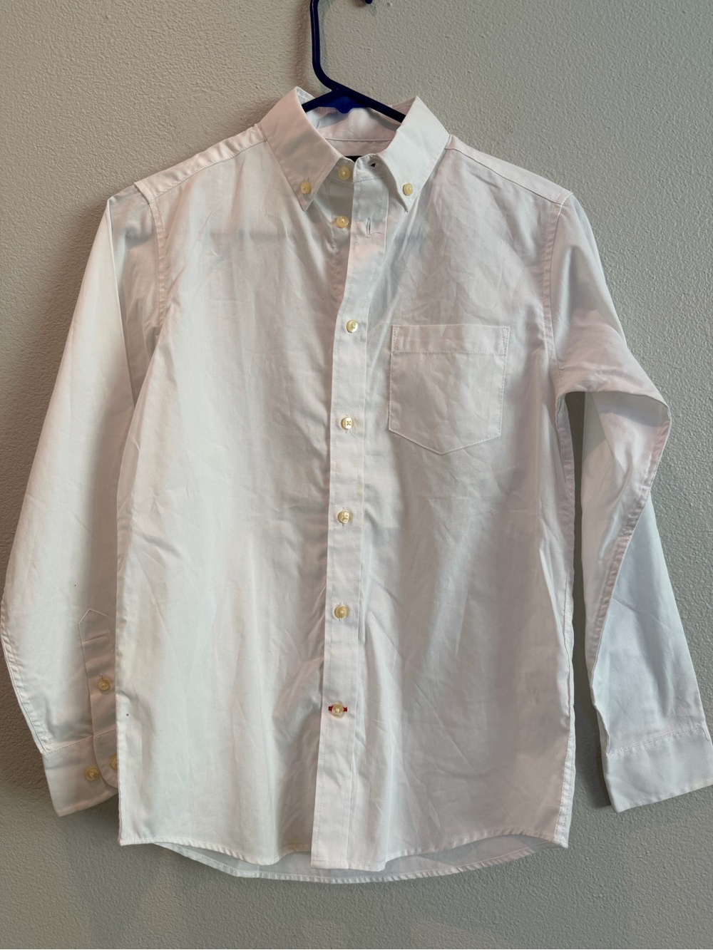 Tommy Hilfiger White Long-Sleeve Button-Down Shirt